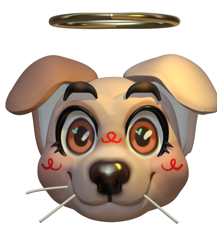 Dog Sculpt created in Nomad